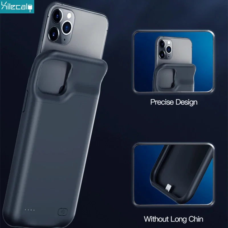 Xilecaly Battery Case for Iphone 15 Pro Max 13 14 Pro 12 Mini Power Bank Charging Power Case for Iphone XS Max XR 7 8 plus SE2 3