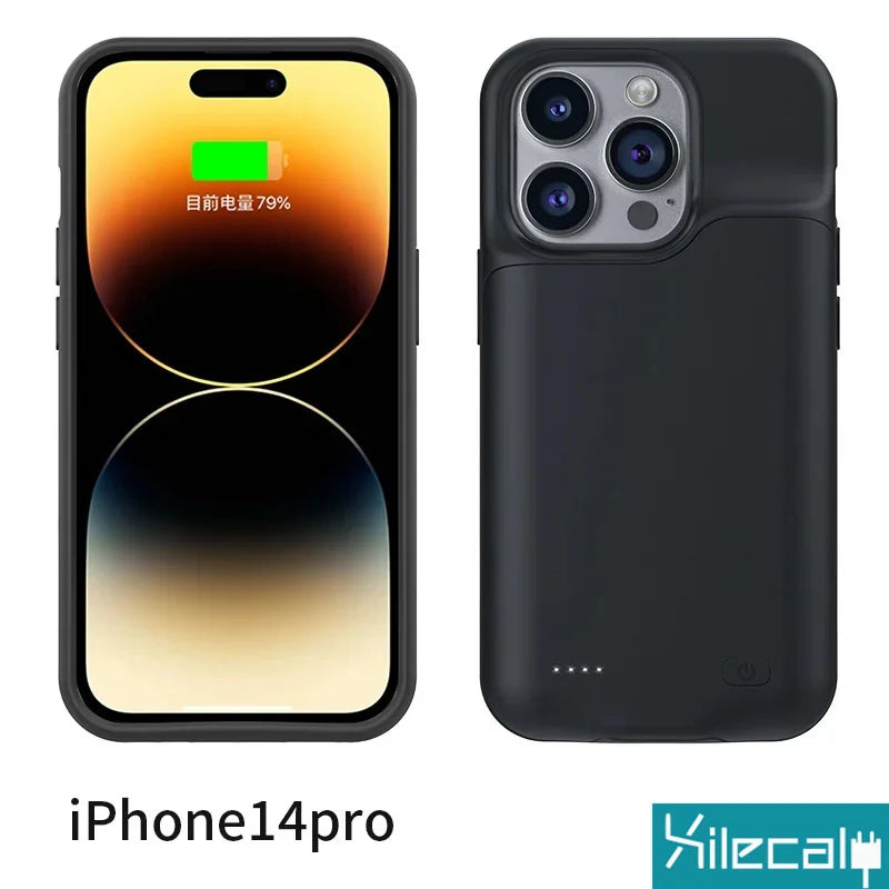 Xilecaly Battery Case for Iphone 15 Pro Max 13 14 Pro 12 Mini Power Bank Charging Power Case for Iphone XS Max XR 7 8 plus SE2 3