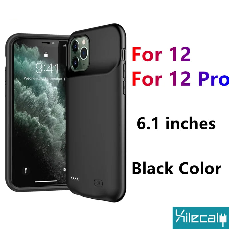 Xilecaly Battery Case for Iphone 15 Pro Max 13 14 Pro 12 Mini Power Bank Charging Power Case for Iphone XS Max XR 7 8 plus SE2 3