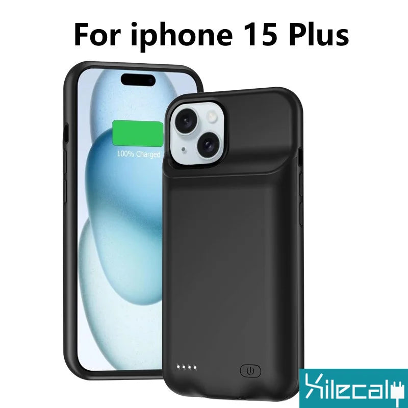 Xilecaly Battery Case for Iphone 15 Pro Max 13 14 Pro 12 Mini Power Bank Charging Power Case for Iphone XS Max XR 7 8 plus SE2 3