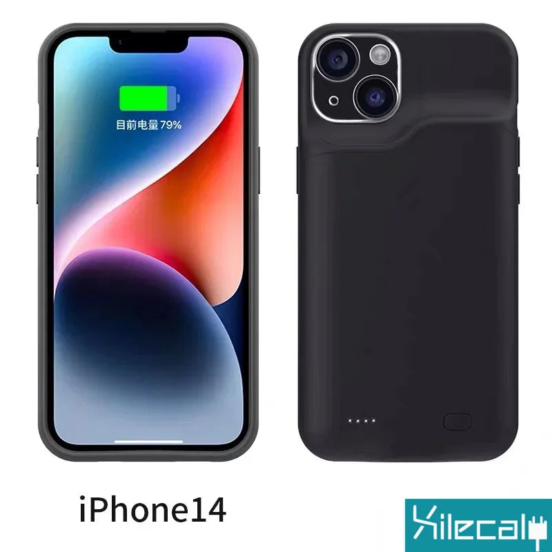 Xilecaly Battery Case for Iphone 15 Pro Max 13 14 Pro 12 Mini Power Bank Charging Power Case for Iphone XS Max XR 7 8 plus SE2 3