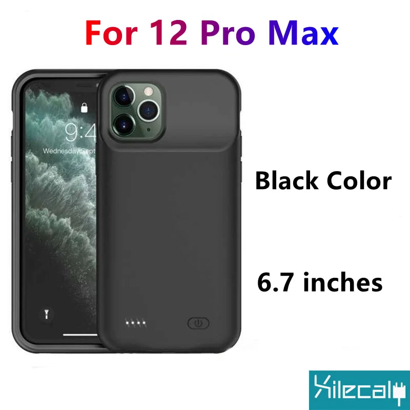 Xilecaly Battery Case for Iphone 15 Pro Max 13 14 Pro 12 Mini Power Bank Charging Power Case for Iphone XS Max XR 7 8 plus SE2 3