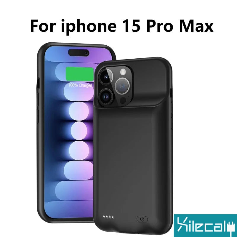 Xilecaly Battery Case for Iphone 15 Pro Max 13 14 Pro 12 Mini Power Bank Charging Power Case for Iphone XS Max XR 7 8 plus SE2 3