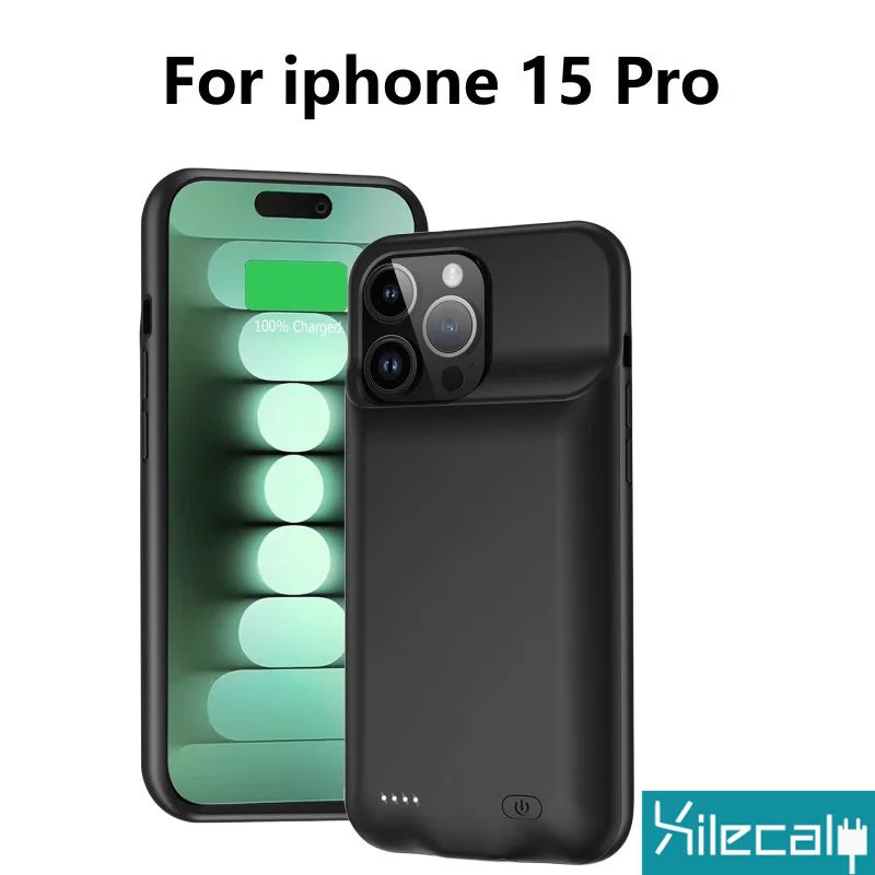 Xilecaly Battery Case for Iphone 15 Pro Max 13 14 Pro 12 Mini Power Bank Charging Power Case for Iphone XS Max XR 7 8 plus SE2 3