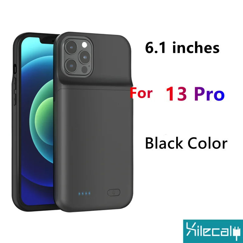 Xilecaly Battery Case for Iphone 15 Pro Max 13 14 Pro 12 Mini Power Bank Charging Power Case for Iphone XS Max XR 7 8 plus SE2 3