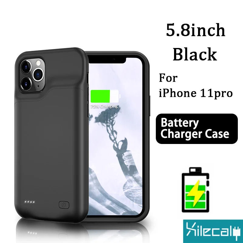 Xilecaly Battery Case for Iphone 15 Pro Max 13 14 Pro 12 Mini Power Bank Charging Power Case for Iphone XS Max XR 7 8 plus SE2 3